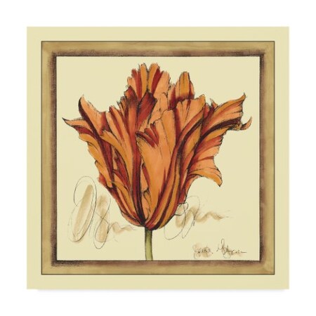 Jennifer Goldberger 'Tulip Study Vii' Canvas Art,14x14